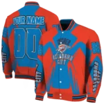 custom oklahoma city thunder spider mark blue varsity jacket best selling.webp