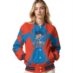 custom oklahoma city thunder spider mark blue varsity jacket best selling.webp