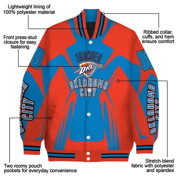 custom oklahoma city thunder spider mark blue varsity jacket new arrival.webp