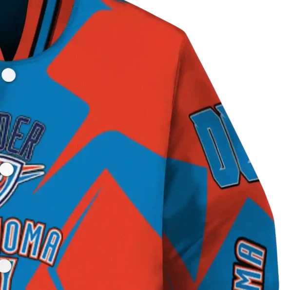 custom oklahoma city thunder spider mark blue varsity jacket premium grade.webp