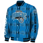 custom orlando magic bolt stripe blue varsity jacket best selling.webp