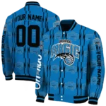 custom orlando magic bolt stripe blue varsity jacket best selling.webp