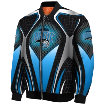custom orlando magic mesh chest black bomber jacket best selling