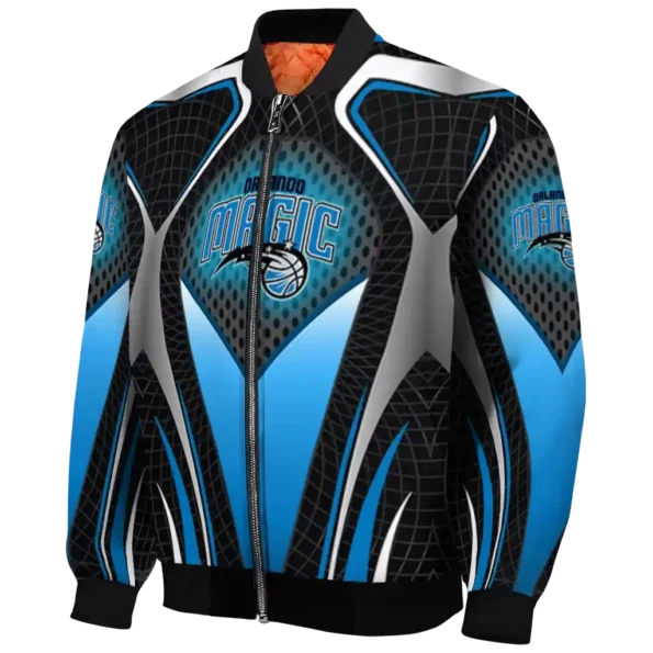custom orlando magic mesh chest black bomber jacket best selling