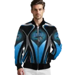 custom orlando magic mesh chest black bomber jacket best selling