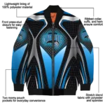 custom orlando magic mesh chest black bomber jacket best selling