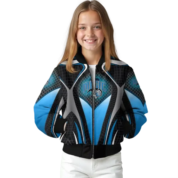 custom orlando magic mesh chest black bomber jacket top rated