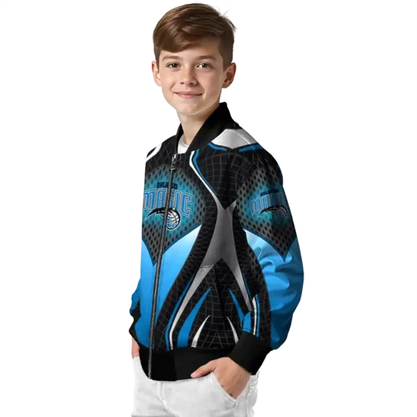 custom orlando magic mesh chest black bomber jacket trendy