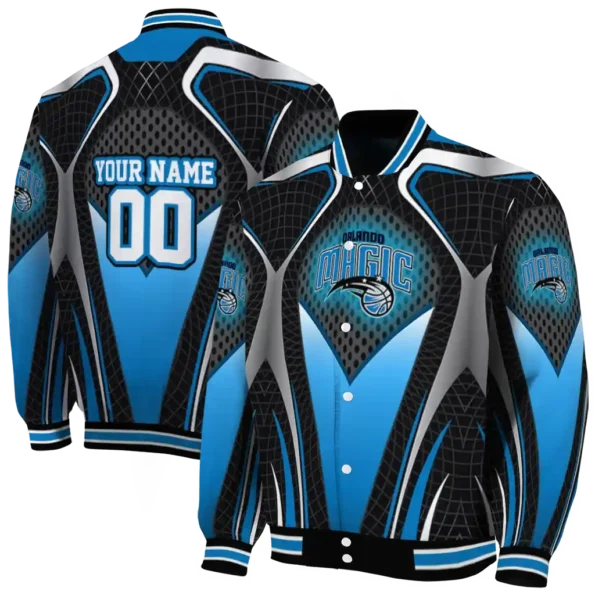 custom orlando magic mesh chest black varsity jacket fashion forward.webp