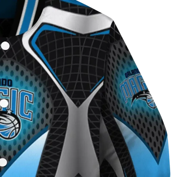 custom orlando magic mesh chest black varsity jacket premium grade.webp