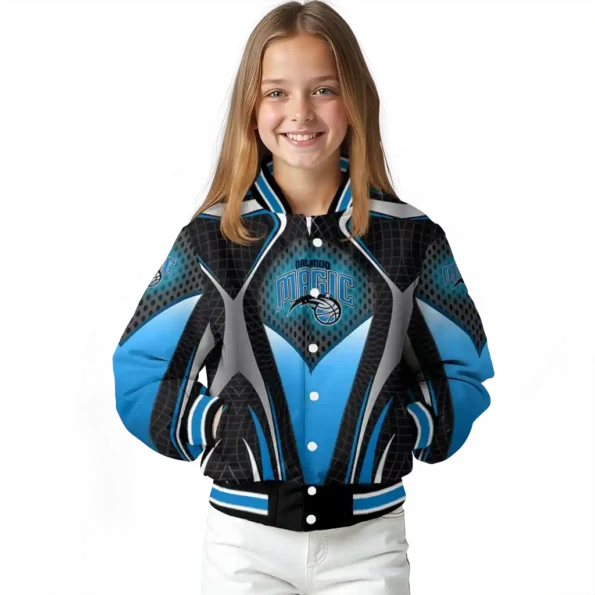 custom orlando magic mesh chest black varsity jacket top rated.webp