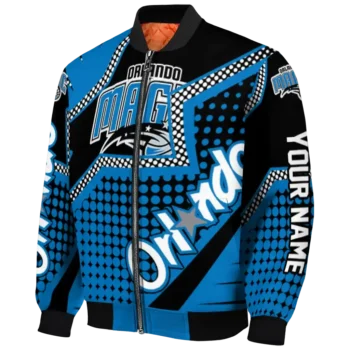 custom orlando magic star burst blue bomber jacket best selling