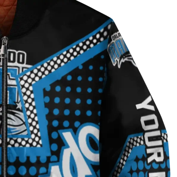 custom orlando magic star burst blue bomber jacket premium grade