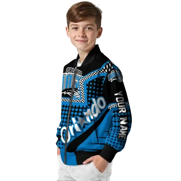 custom orlando magic star burst blue bomber jacket trendy