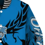 custom orlando magic winged blaze blue white varsity jacket best selling.webp
