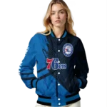 custom philadelphia 76ers hexagon mesh blue black varsity jacket best selling.webp