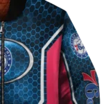 custom philadelphia 76ers power plate blue bomber jacket best selling