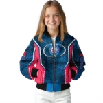 custom philadelphia 76ers power plate blue bomber jacket best selling