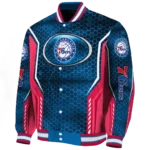 custom philadelphia 76ers power plate blue varsity jacket best selling.webp