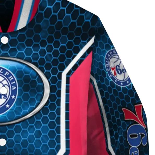 custom philadelphia 76ers power plate blue varsity jacket premium grade.webp