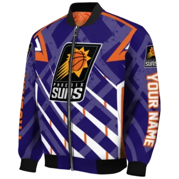 custom phoenix suns chevron angles purple bomber jacket best selling
