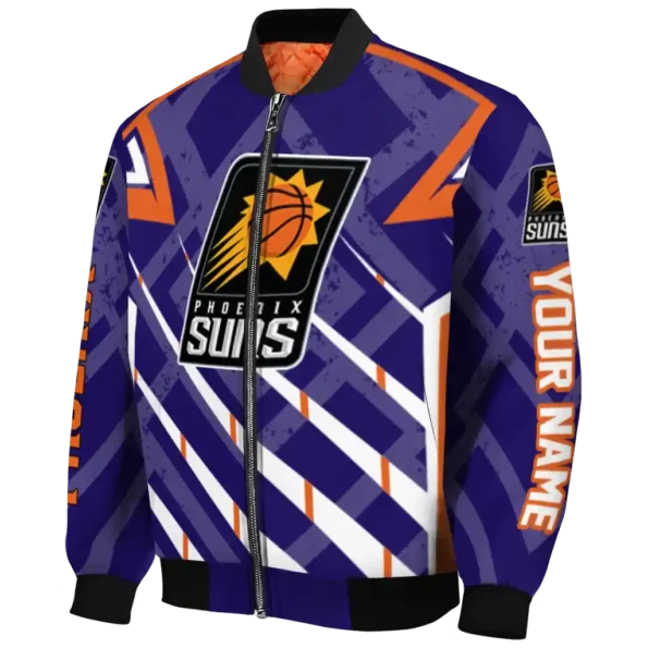 custom phoenix suns chevron angles purple bomber jacket best selling