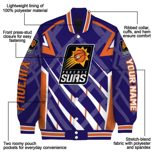 custom phoenix suns chevron angles purple varsity jacket new arrival.webp