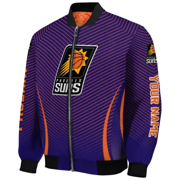custom phoenix suns chevron arrow purple bomber jacket best selling