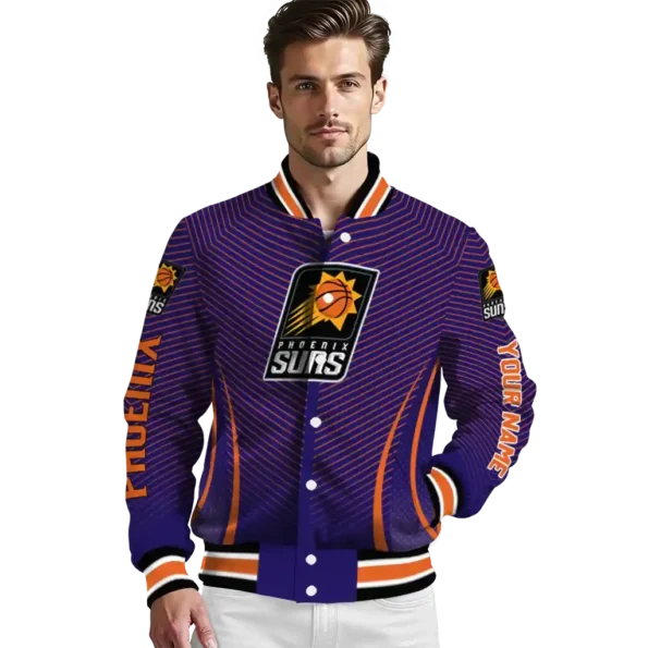 custom phoenix suns chevron arrow purple varsity jacket high quality.webp