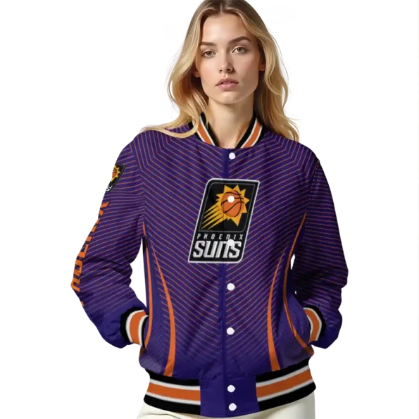 custom phoenix suns chevron arrow purple varsity jacket latest model.webp