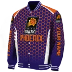 custom phoenix suns hexagon grid purple varsity jacket best selling.webp
