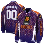 custom phoenix suns hexagon grid purple varsity jacket best selling.webp