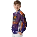 custom phoenix suns hexagon grid purple varsity jacket best selling.webp