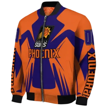 custom phoenix suns spider mark purple bomber jacket best selling