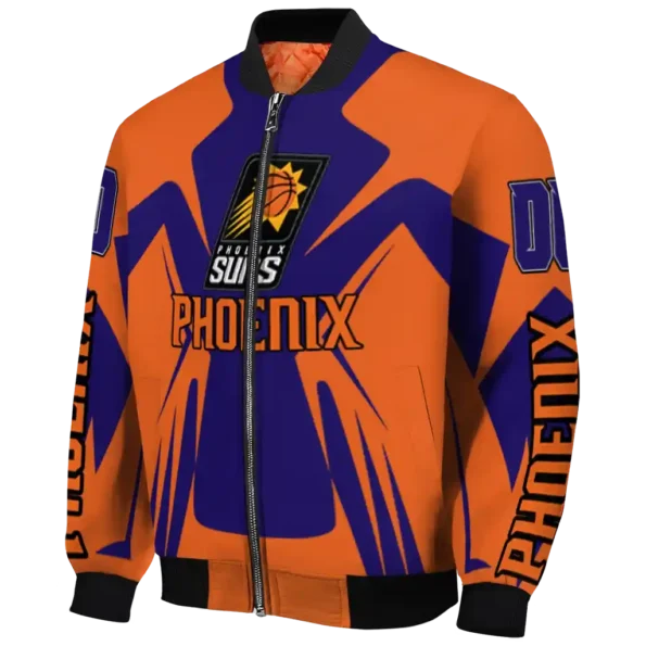 custom phoenix suns spider mark purple bomber jacket best selling