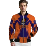 custom phoenix suns spider mark purple bomber jacket best selling