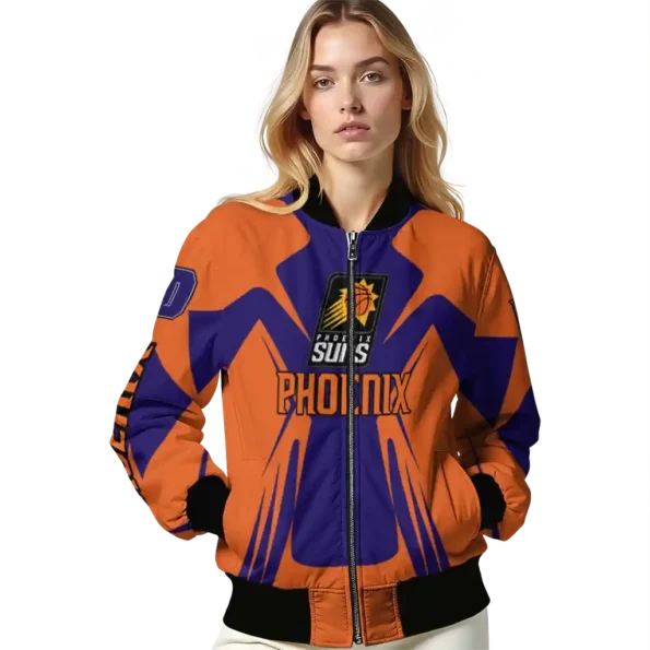 custom phoenix suns spider mark purple bomber jacket latest model