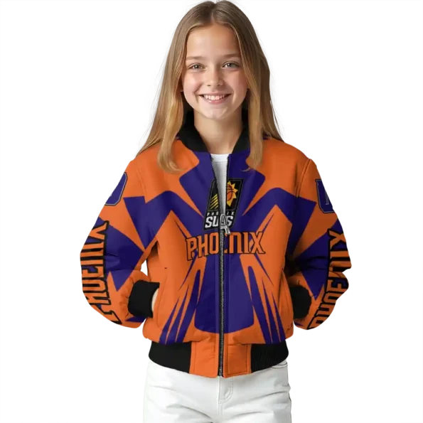 custom phoenix suns spider mark purple bomber jacket top rated