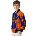 custom phoenix suns spider mark purple bomber jacket best selling