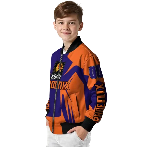 custom phoenix suns spider mark purple bomber jacket trendy