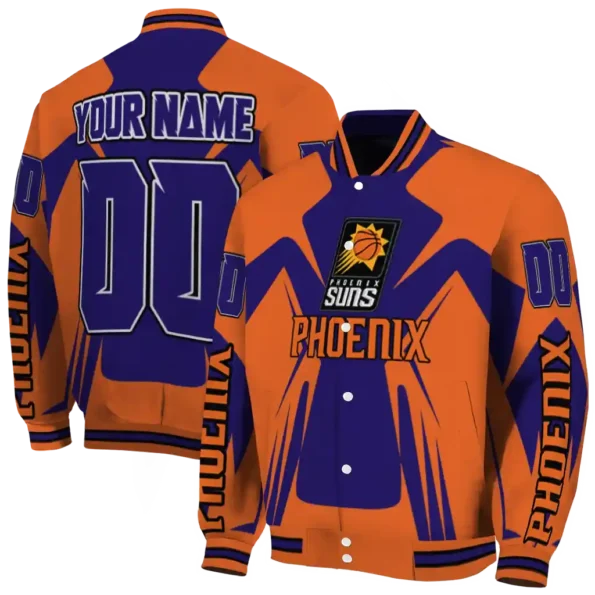 custom phoenix suns spider mark purple varsity jacket fashion forward.webp