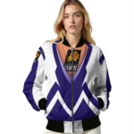 custom phoenix suns v stripes purple white bomber jacket best selling