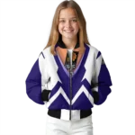 custom phoenix suns v stripes purple white bomber jacket best selling