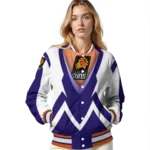 custom phoenix suns v stripes purple white varsity jacket best selling.webp