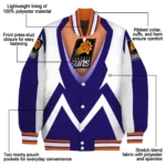 custom phoenix suns v stripes purple white varsity jacket best selling.webp
