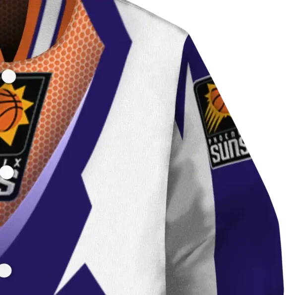 custom phoenix suns v stripes purple white varsity jacket premium grade.webp
