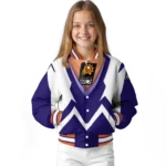 custom phoenix suns v stripes purple white varsity jacket best selling.webp