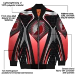 custom portland trail blazers mesh chest black bomber jacket best selling