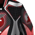 custom portland trail blazers mesh chest black varsity jacket best selling.webp