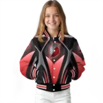 custom portland trail blazers mesh chest black varsity jacket best selling.webp